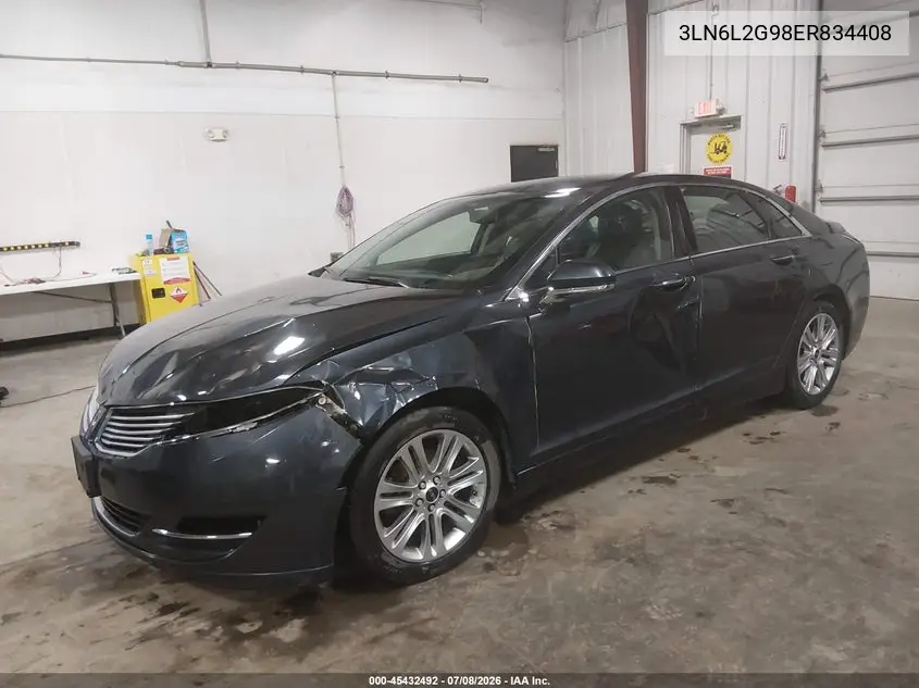 2014 Lincoln Mkz VIN: 3LN6L2G98ER834408 Lot: 45432492