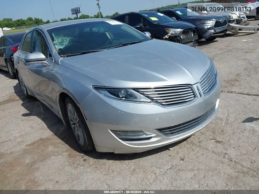 2014 Lincoln Mkz VIN: 3LN6L2G99ER818153 Lot: 45509171