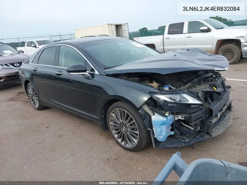 2014 Lincoln Mkz VIN: 3LN6L2JK4ER832084 Lot: 45559583