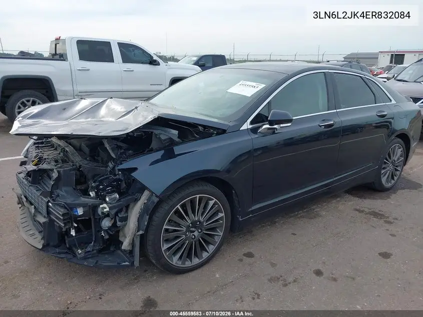 2014 Lincoln Mkz VIN: 3LN6L2JK4ER832084 Lot: 45559583