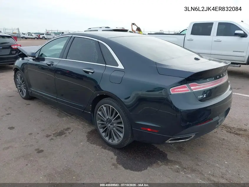 2014 Lincoln Mkz VIN: 3LN6L2JK4ER832084 Lot: 45559583