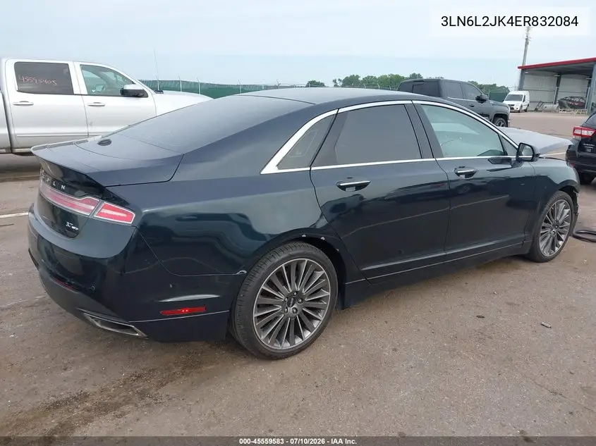 2014 Lincoln Mkz VIN: 3LN6L2JK4ER832084 Lot: 45559583