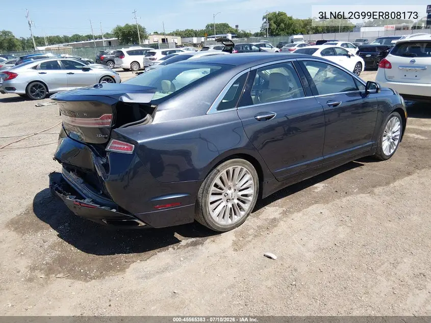 2014 Lincoln Mkz VIN: 3LN6L2G99ER808173 Lot: 45565383