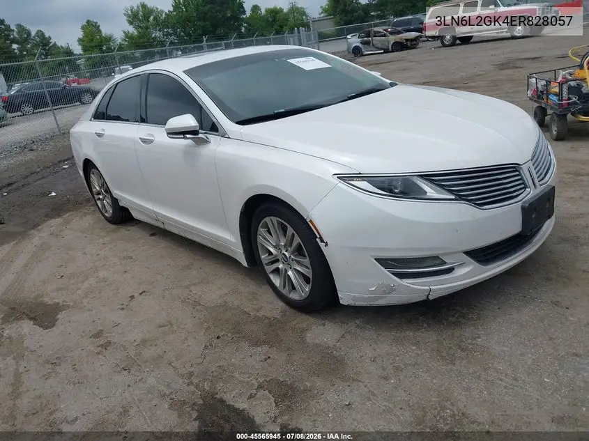 2014 Lincoln Mkz VIN: 3LN6L2GK4ER828057 Lot: 45565945