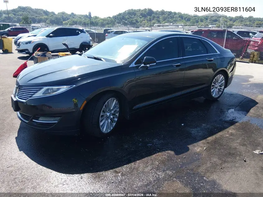 2014 Lincoln Mkz VIN: 3LN6L2G93ER811604 Lot: 45588947