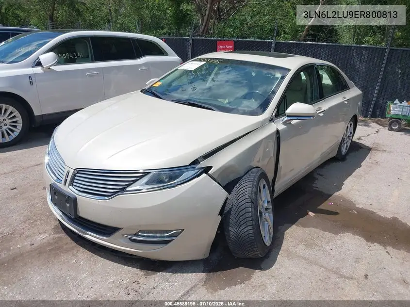 2014 Lincoln Mkz Hybrid VIN: 3LN6L2LU9ER800813 Lot: 45589195