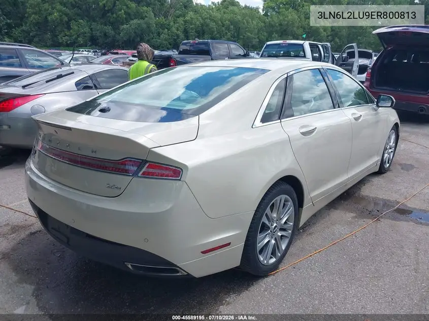 2014 Lincoln Mkz Hybrid VIN: 3LN6L2LU9ER800813 Lot: 45589195