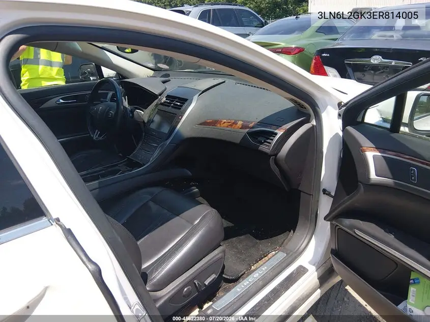 2014 Lincoln Mkz VIN: 3LN6L2GK3ER814005 Lot: 45622380