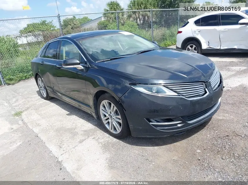 2014 Lincoln Mkz Hybrid VIN: 3LN6L2LU0ER805169 Lot: 45627979