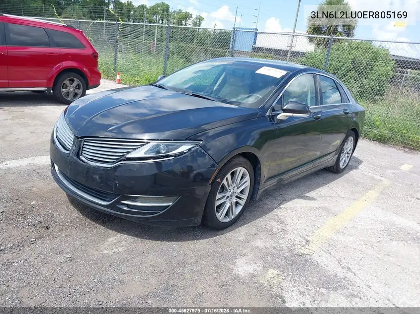 2014 Lincoln Mkz Hybrid VIN: 3LN6L2LU0ER805169 Lot: 45627979