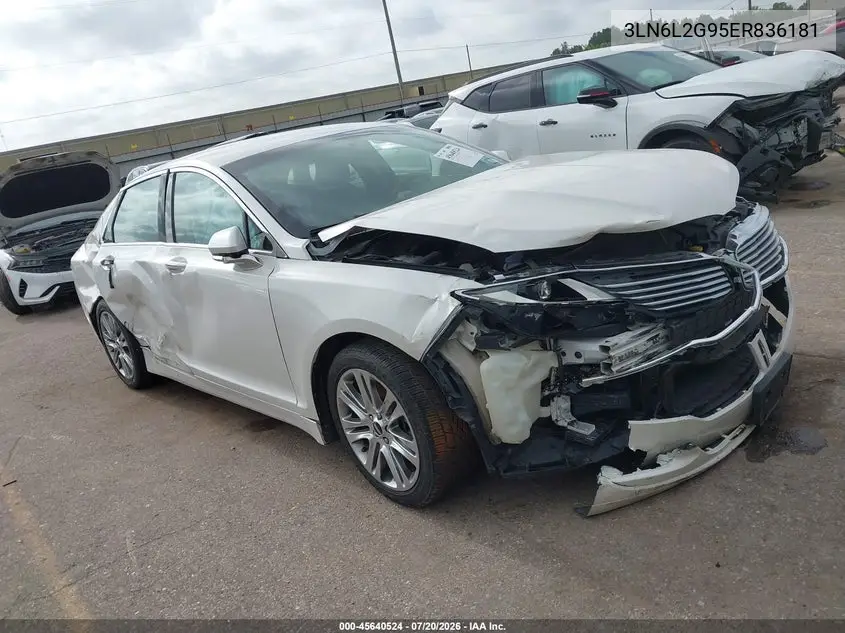 2014 Lincoln Mkz VIN: 3LN6L2G95ER836181 Lot: 45640524