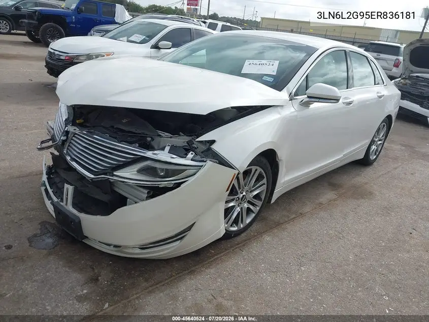 2014 Lincoln Mkz VIN: 3LN6L2G95ER836181 Lot: 45640524