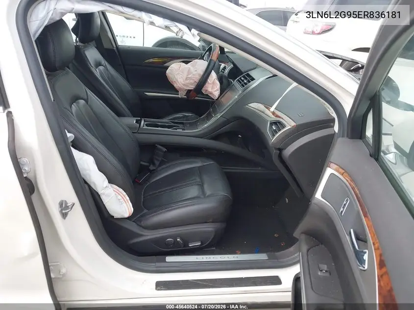 2014 Lincoln Mkz VIN: 3LN6L2G95ER836181 Lot: 45640524
