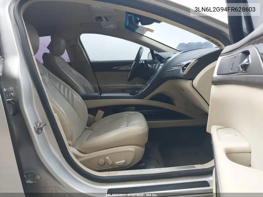 2015 Lincoln Mkz VIN: 3LN6L2G94FR628603 Lot: 45531511