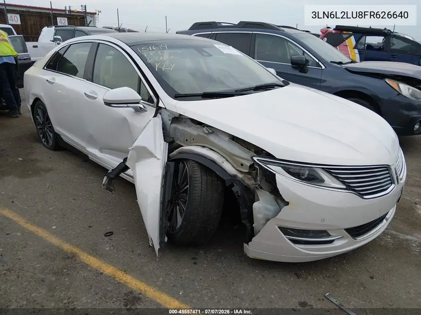 2015 Lincoln Mkz Hybrid VIN: 3LN6L2LU8FR626640 Lot: 45557471