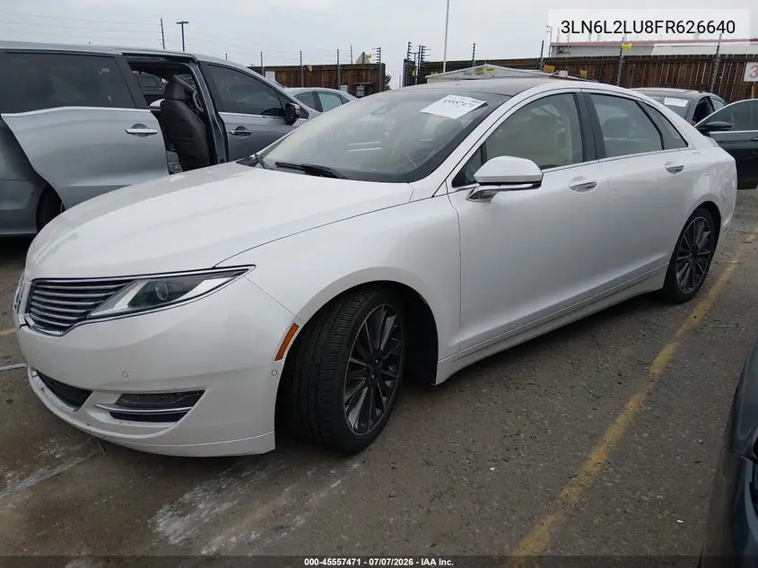 2015 Lincoln Mkz Hybrid VIN: 3LN6L2LU8FR626640 Lot: 45557471