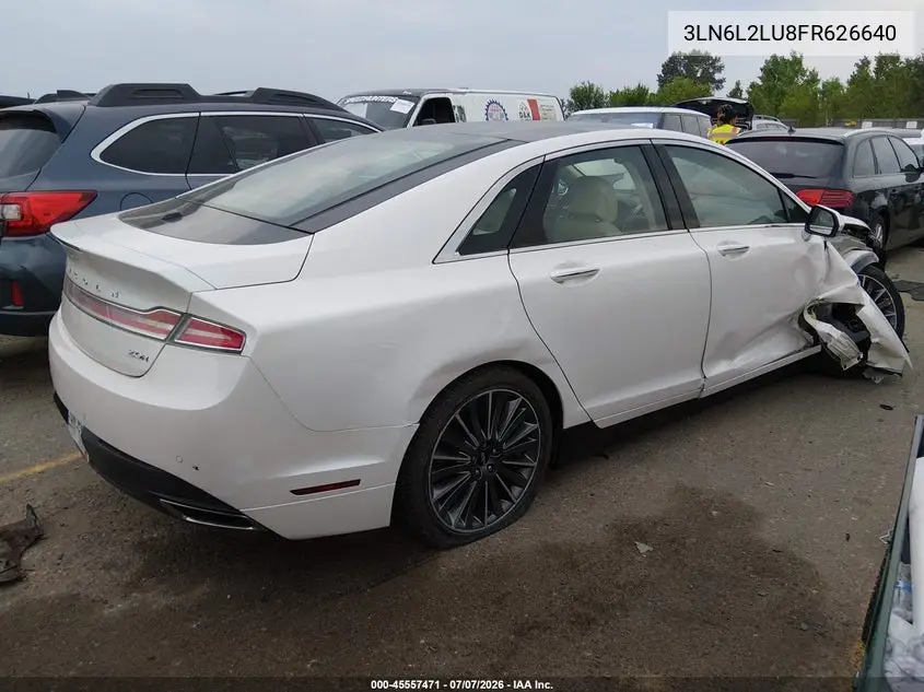2015 Lincoln Mkz Hybrid VIN: 3LN6L2LU8FR626640 Lot: 45557471