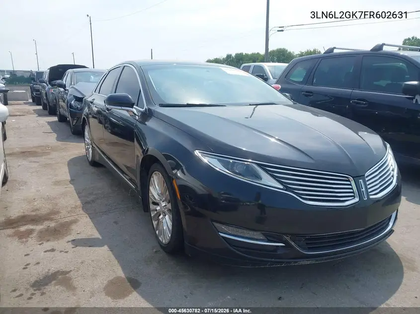 2015 Lincoln Mkz VIN: 3LN6L2GK7FR602631 Lot: 45630782