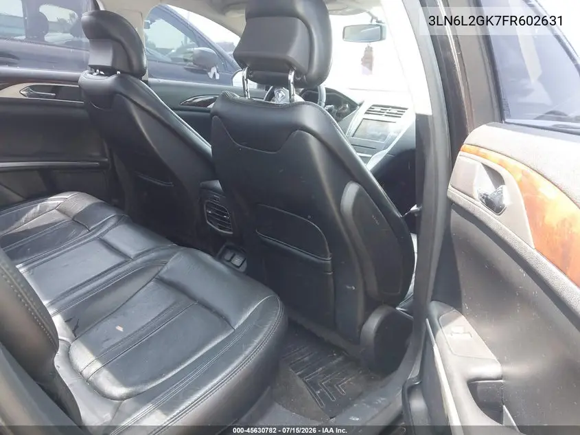 2015 Lincoln Mkz VIN: 3LN6L2GK7FR602631 Lot: 45630782