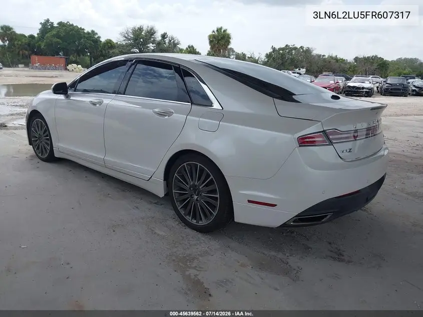 2015 Lincoln Mkz Hybrid VIN: 3LN6L2LU5FR607317 Lot: 45639562