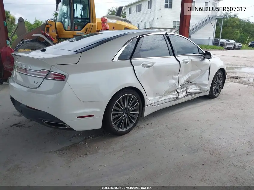 2015 Lincoln Mkz Hybrid VIN: 3LN6L2LU5FR607317 Lot: 45639562