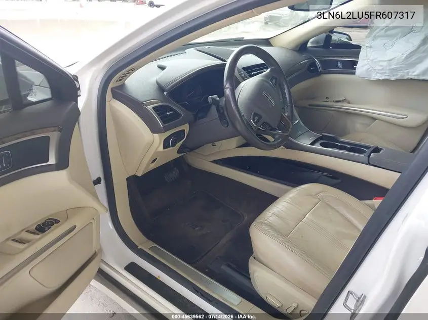 2015 Lincoln Mkz Hybrid VIN: 3LN6L2LU5FR607317 Lot: 45639562