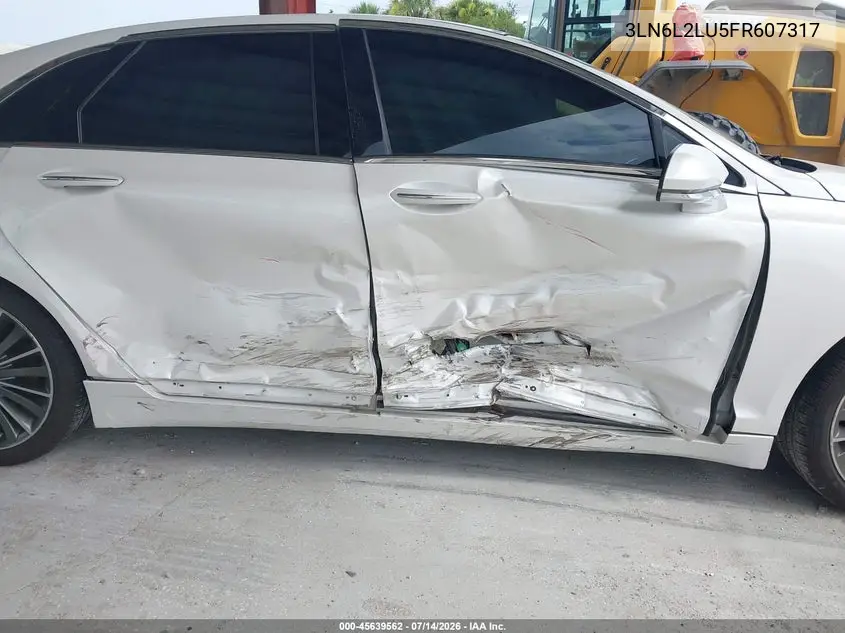 2015 Lincoln Mkz Hybrid VIN: 3LN6L2LU5FR607317 Lot: 45639562