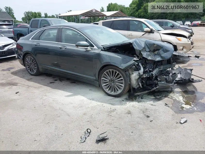 2016 Lincoln Mkz Hybrid VIN: 3LN6L2LU1GR601967 Lot: 45340913