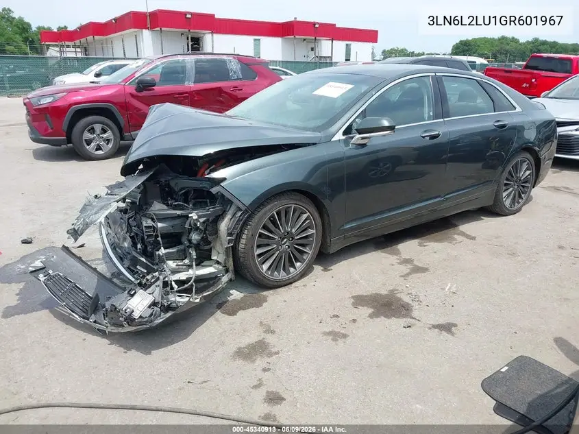 2016 Lincoln Mkz Hybrid VIN: 3LN6L2LU1GR601967 Lot: 45340913