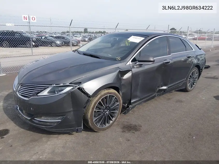 2016 Lincoln Mkz VIN: 3LN6L2J98GR634222 Lot: 45581539