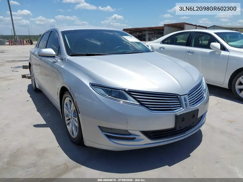2016 Lincoln Mkz VIN: 3LN6L2G98GR602300 Lot: 45588676