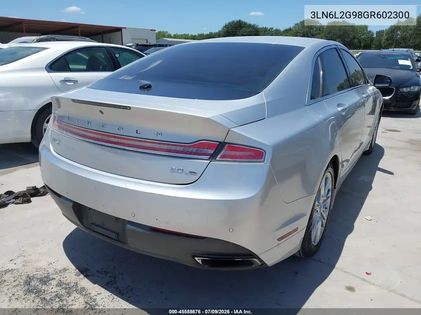 2016 Lincoln Mkz VIN: 3LN6L2G98GR602300 Lot: 45588676