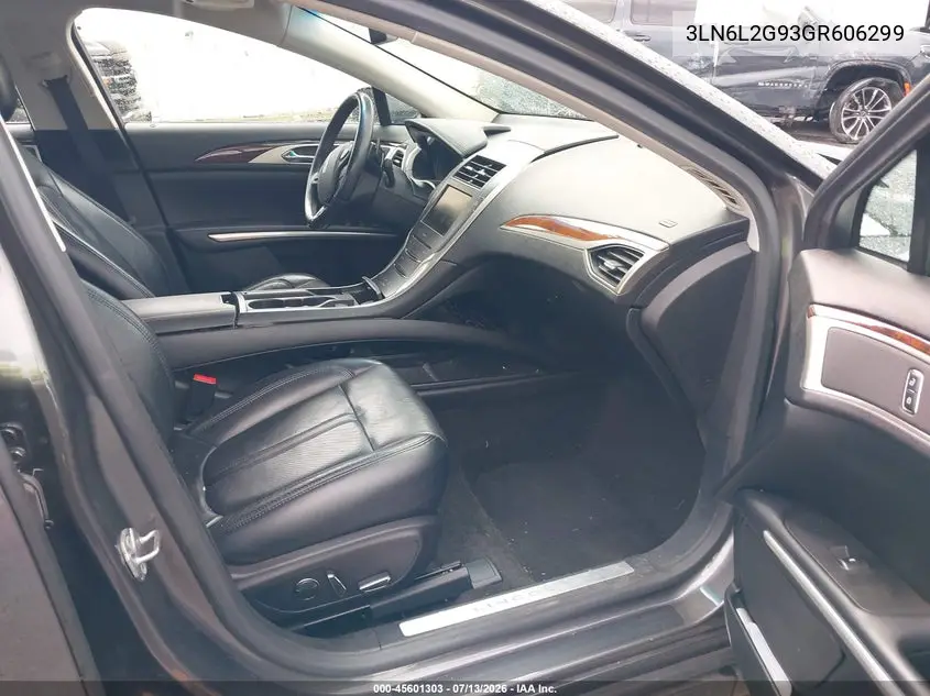 2016 Lincoln Mkz VIN: 3LN6L2G93GR606299 Lot: 45601303