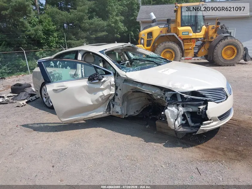 2016 Lincoln Mkz VIN: 3LN6L2G90GR621097 Lot: 45642480