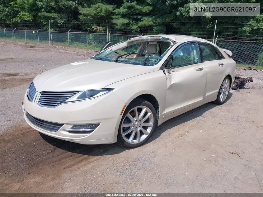 2016 Lincoln Mkz VIN: 3LN6L2G90GR621097 Lot: 45642480
