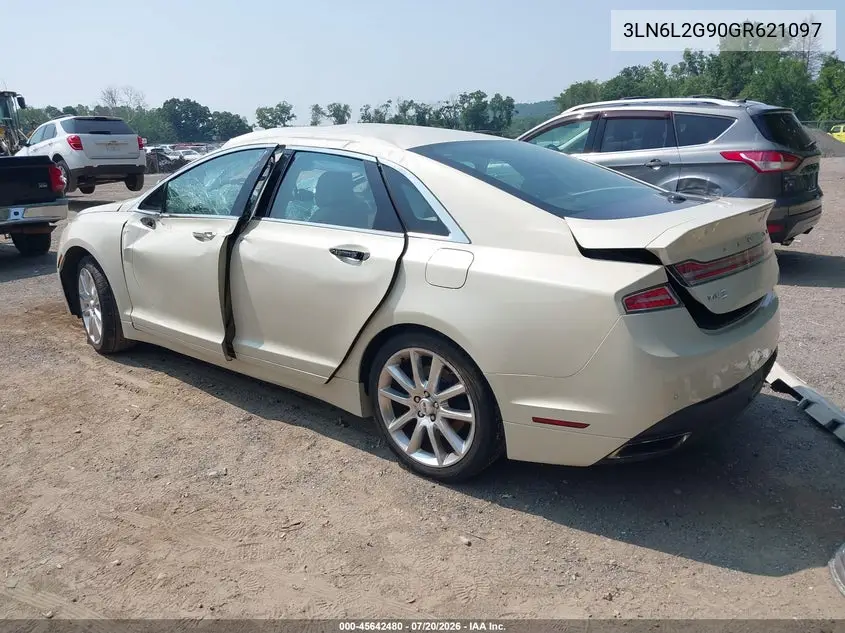2016 Lincoln Mkz VIN: 3LN6L2G90GR621097 Lot: 45642480