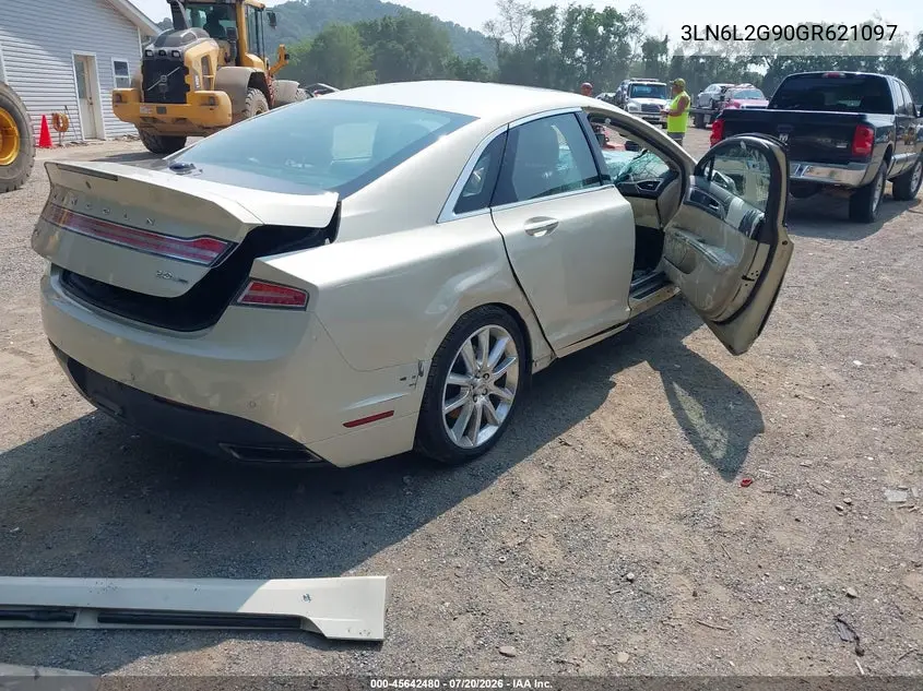 2016 Lincoln Mkz VIN: 3LN6L2G90GR621097 Lot: 45642480