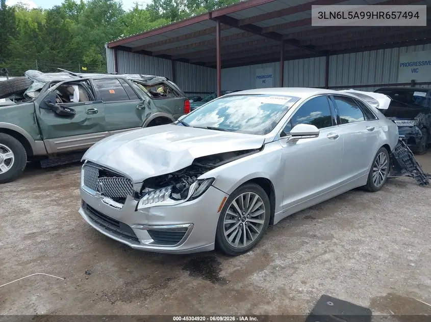 2017 Lincoln Mkz Premiere VIN: 3LN6L5A99HR657494 Lot: 45304920