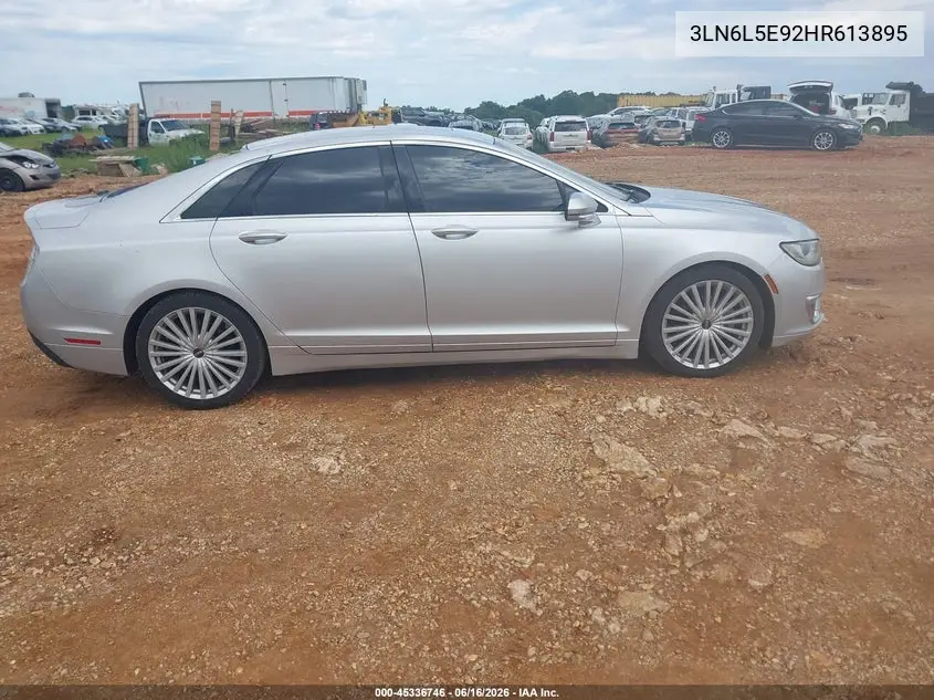 2017 Lincoln Mkz Reserve VIN: 3LN6L5E92HR613895 Lot: 45336746