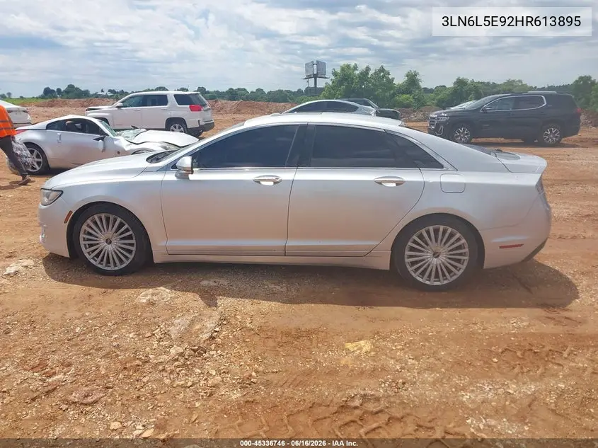 2017 Lincoln Mkz Reserve VIN: 3LN6L5E92HR613895 Lot: 45336746