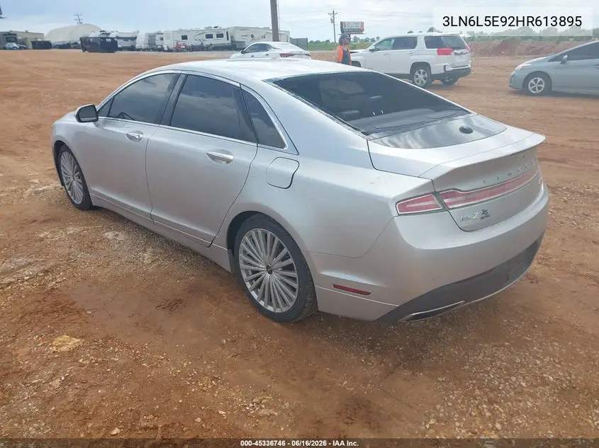 2017 Lincoln Mkz Reserve VIN: 3LN6L5E92HR613895 Lot: 45336746