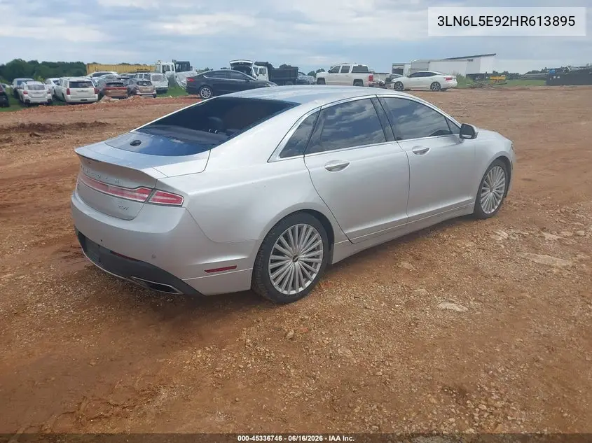 2017 Lincoln Mkz Reserve VIN: 3LN6L5E92HR613895 Lot: 45336746
