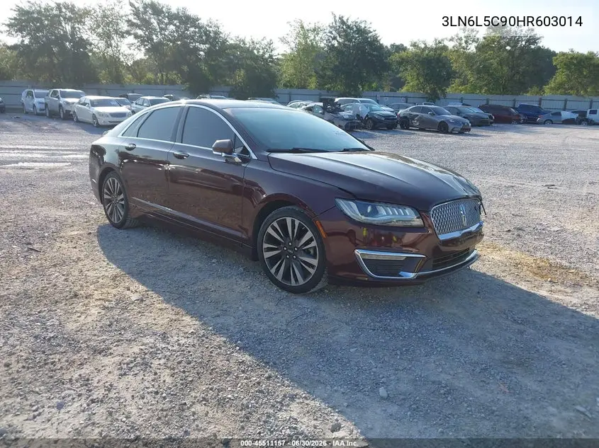 2017 Lincoln Mkz Select VIN: 3LN6L5C90HR603014 Lot: 45511157