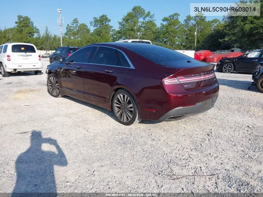 2017 Lincoln Mkz Select VIN: 3LN6L5C90HR603014 Lot: 45511157