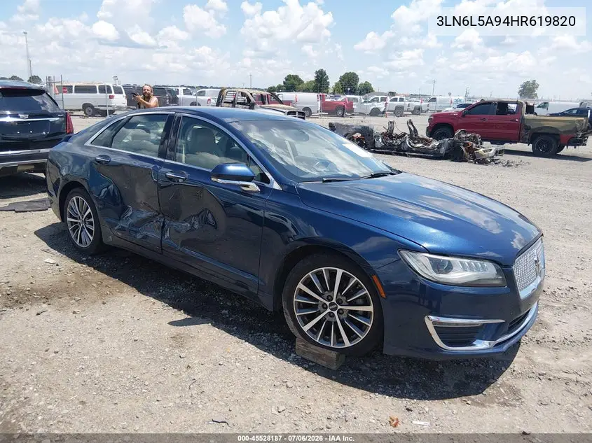 2017 Lincoln Mkz Premiere VIN: 3LN6L5A94HR619820 Lot: 45528187