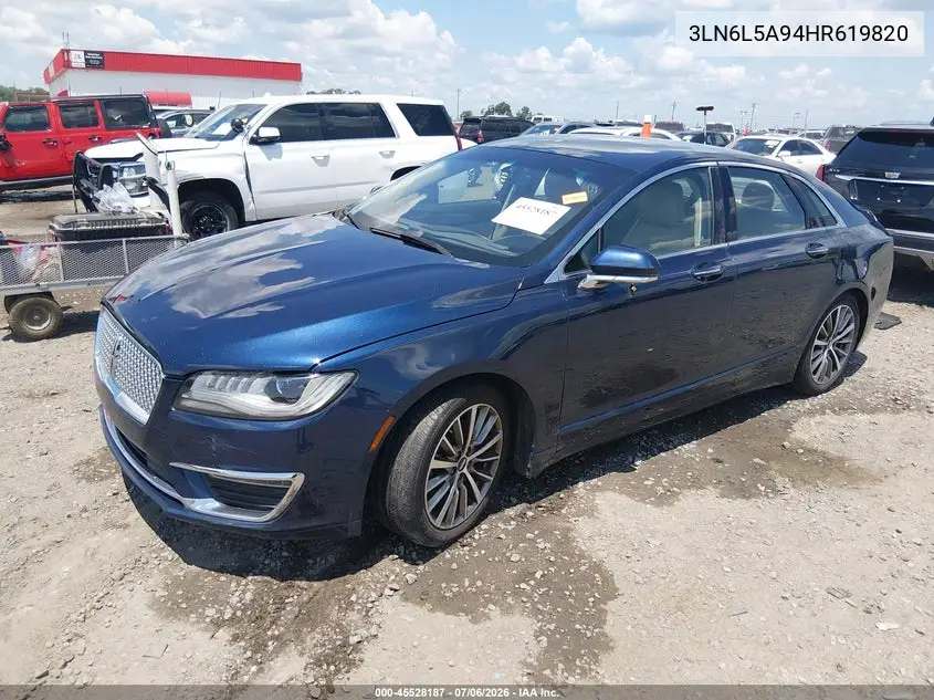 2017 Lincoln Mkz Premiere VIN: 3LN6L5A94HR619820 Lot: 45528187