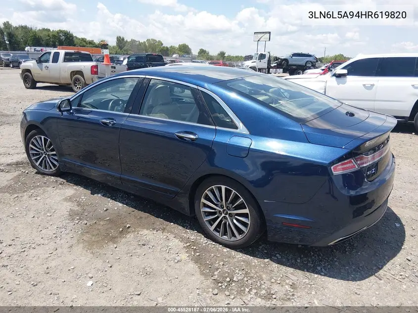 2017 Lincoln Mkz Premiere VIN: 3LN6L5A94HR619820 Lot: 45528187