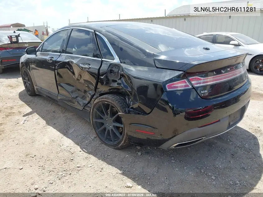 2017 Lincoln Mkz Black Label VIN: 3LN6L5HC2HR611281 Lot: 45549633