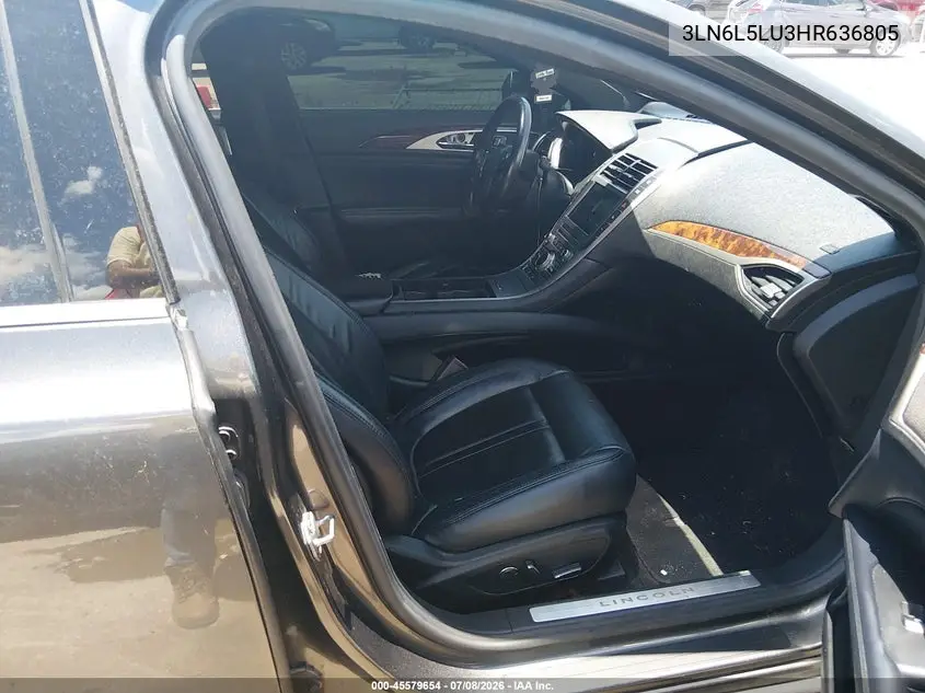 2017 Lincoln Mkz Hybrid Select VIN: 3LN6L5LU3HR636805 Lot: 45579654