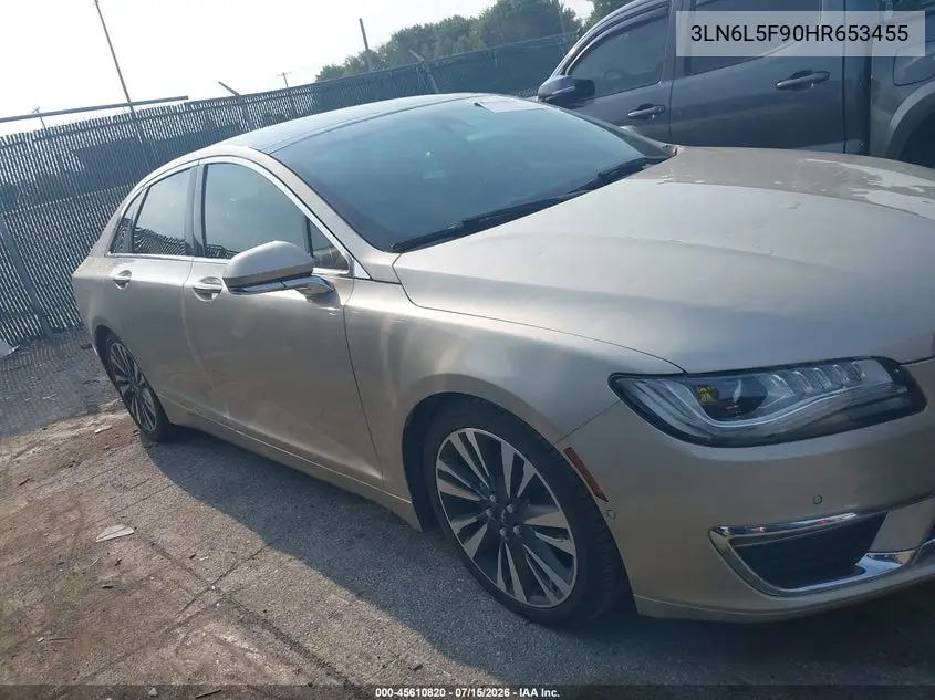 2017 Lincoln Mkz Reserve VIN: 3LN6L5F90HR653455 Lot: 45610820